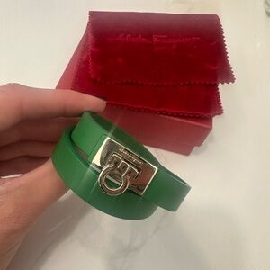 Salvatore Ferragamo leather bracelet